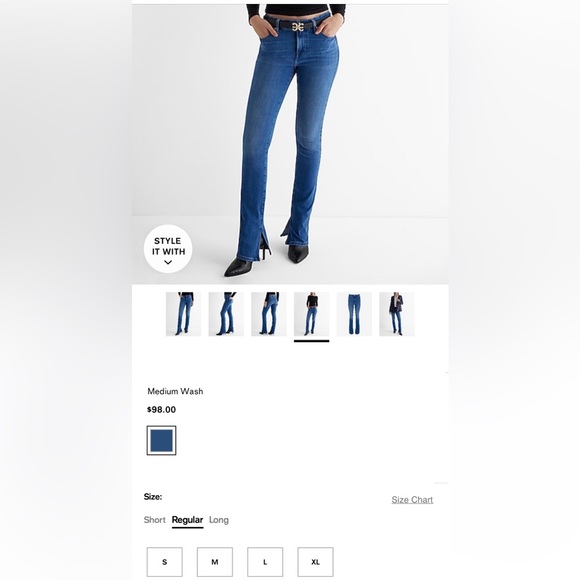 EXPRESS midrise hyperstretch skyscraper jean - Picture 11 of 11